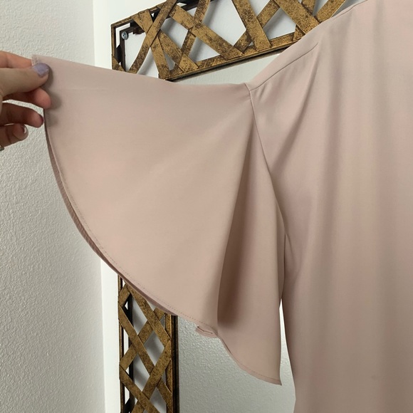 Nude/blush blouse - Picture 2 of 3
